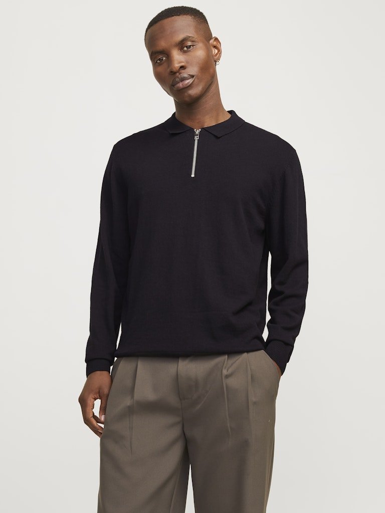 Jack & Jones Emil - Striktrøje med polokrave - HUSET Men & Women (9553747837275)