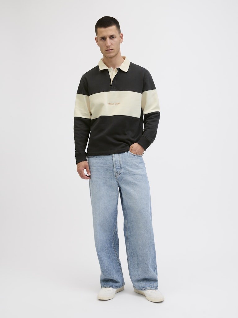 Jack & Jones Norrebro - Blocking sweatshirt med polokrave - HUSET Men & Women - Jack & Jones