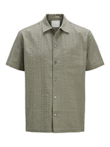 Jack&Jones Easton - Kortærmet seersucker skjorte - HUSET Men & Women