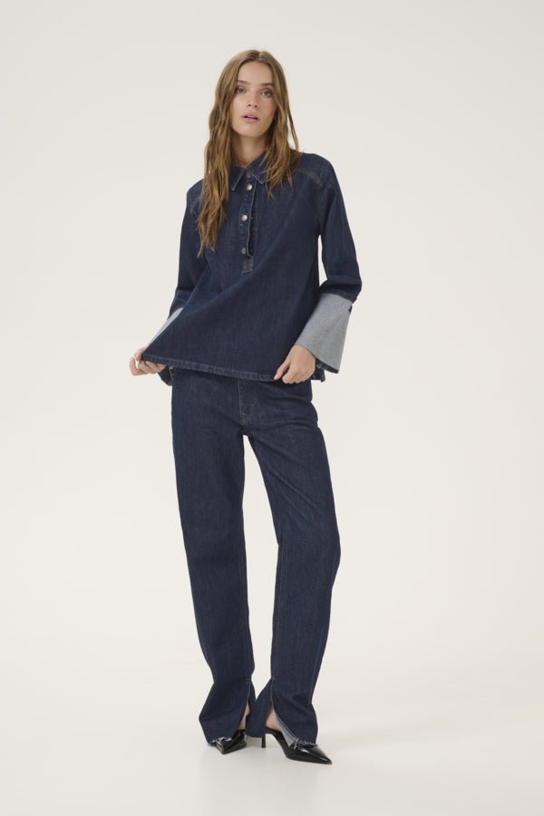 My Essential Wardrobe Abina - Denim bluse - HUSET Men & Women - My Essential Wardrobe