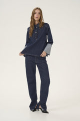My Essential Wardrobe Abina - Denim bluse - HUSET Men & Women - My Essential Wardrobe