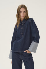 My Essential Wardrobe Abina - Denim bluse - HUSET Men & Women - My Essential Wardrobe