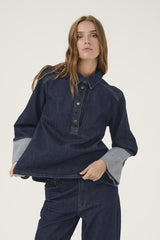 My Essential Wardrobe Abina - Denim bluse - HUSET Men & Women - My Essential Wardrobe