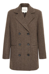 My Essential Wardrobe Frannie - Kort uldfrakke - HUSET Men & Women