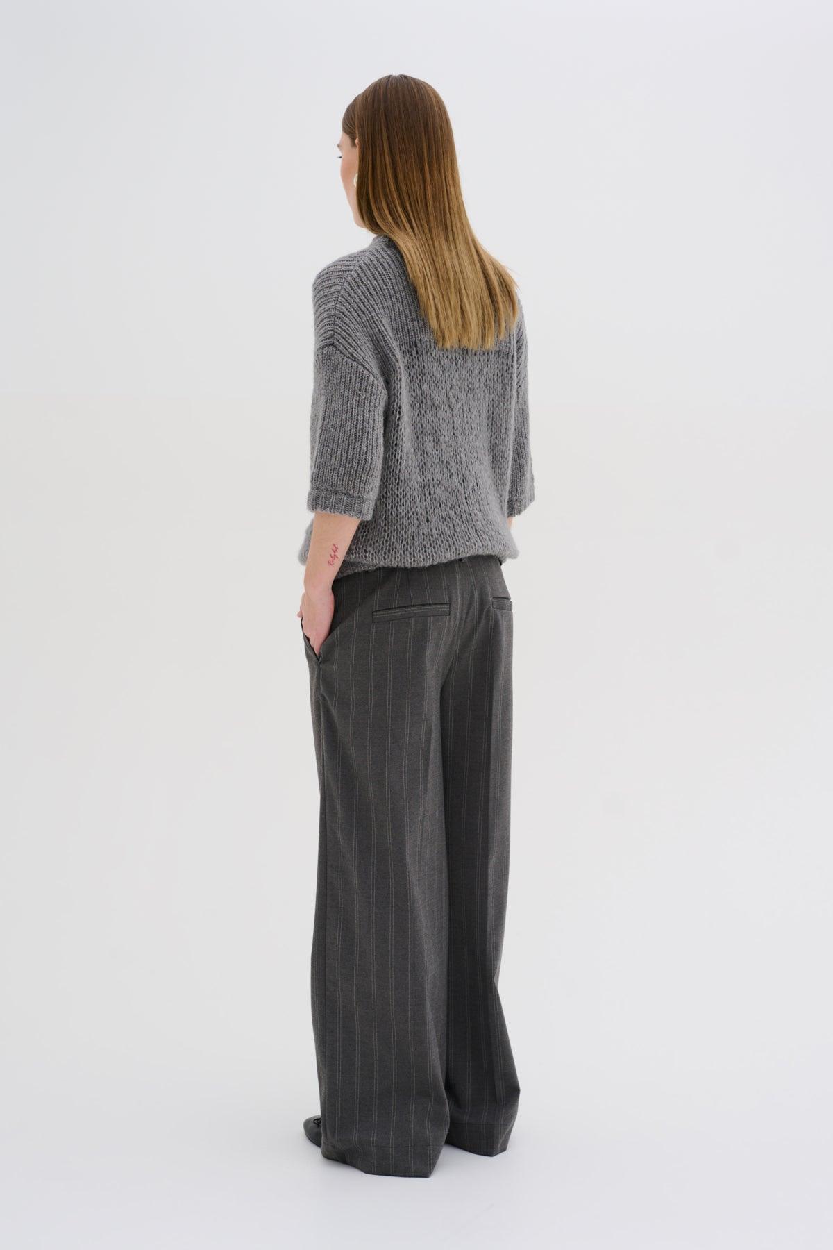 My Essential Wardrobe Lingo - kortærmet strik bluse - HUSET Men & Women