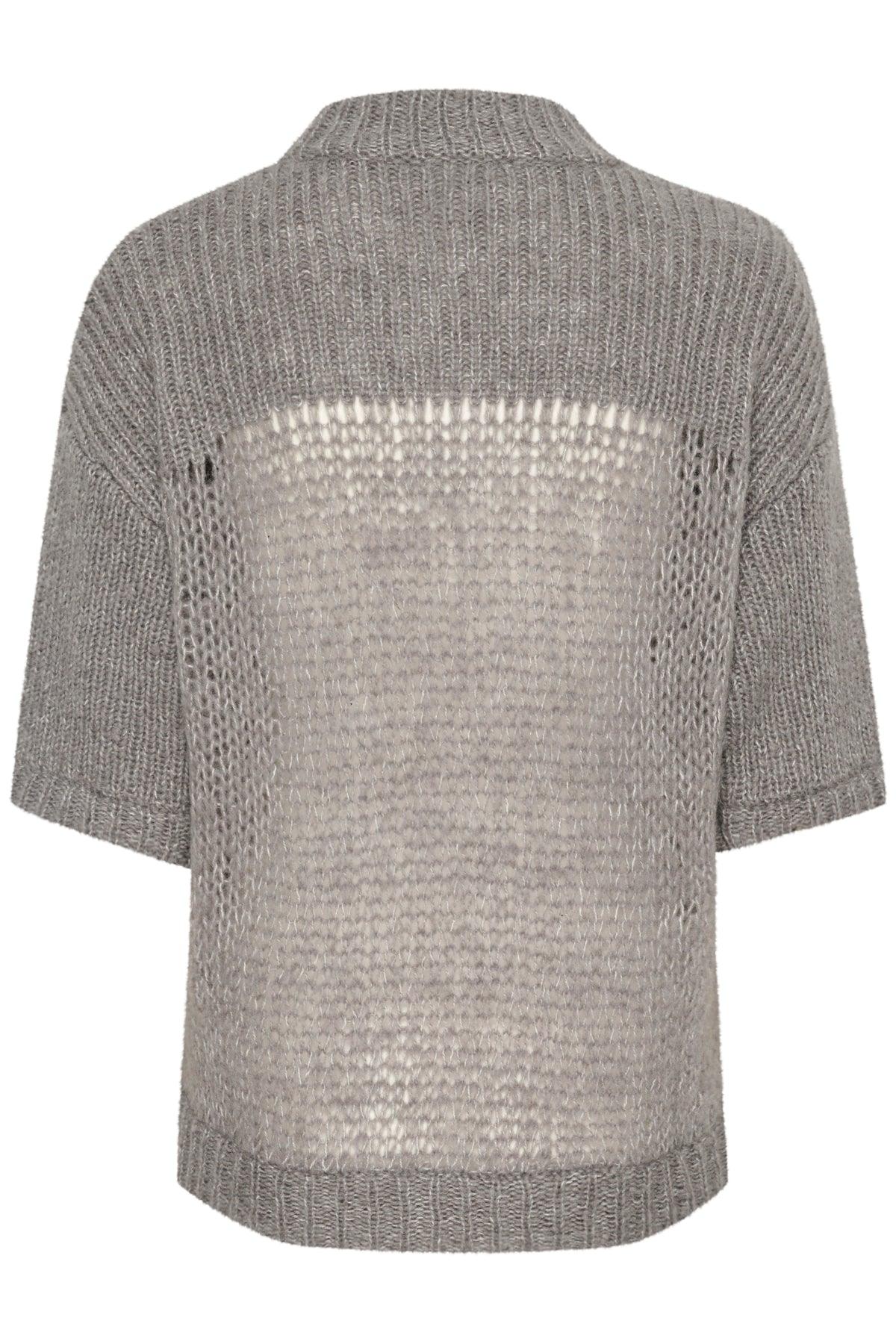 My Essential Wardrobe Lingo - kortærmet strik bluse - HUSET Men & Women