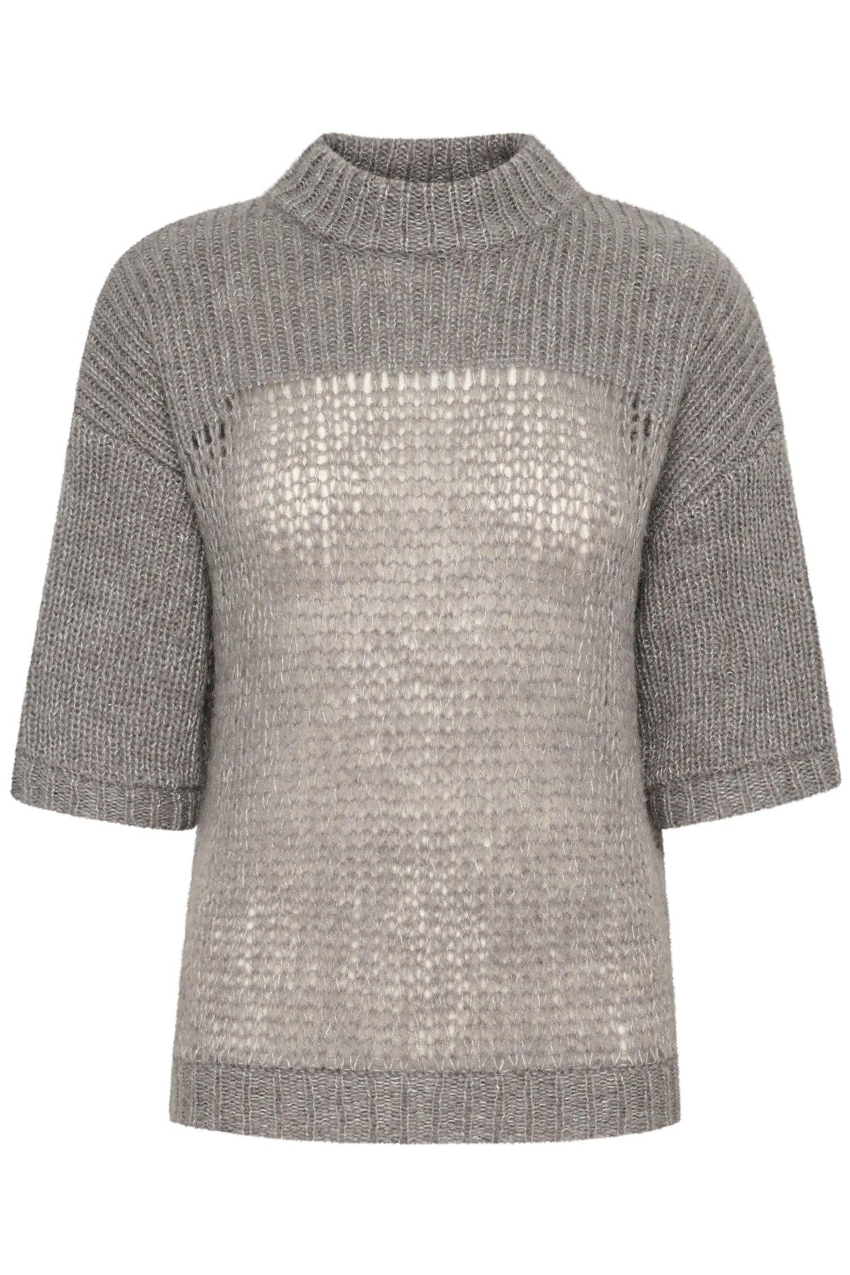 My Essential Wardrobe Lingo - kortærmet strik bluse - HUSET Men & Women