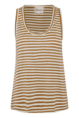 My Essential Wardrobe Lisa - Stribet hørmix top - HUSET Men & Women