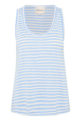 My Essential Wardrobe Lisa - Stribet hørmix top - HUSET Men & Women