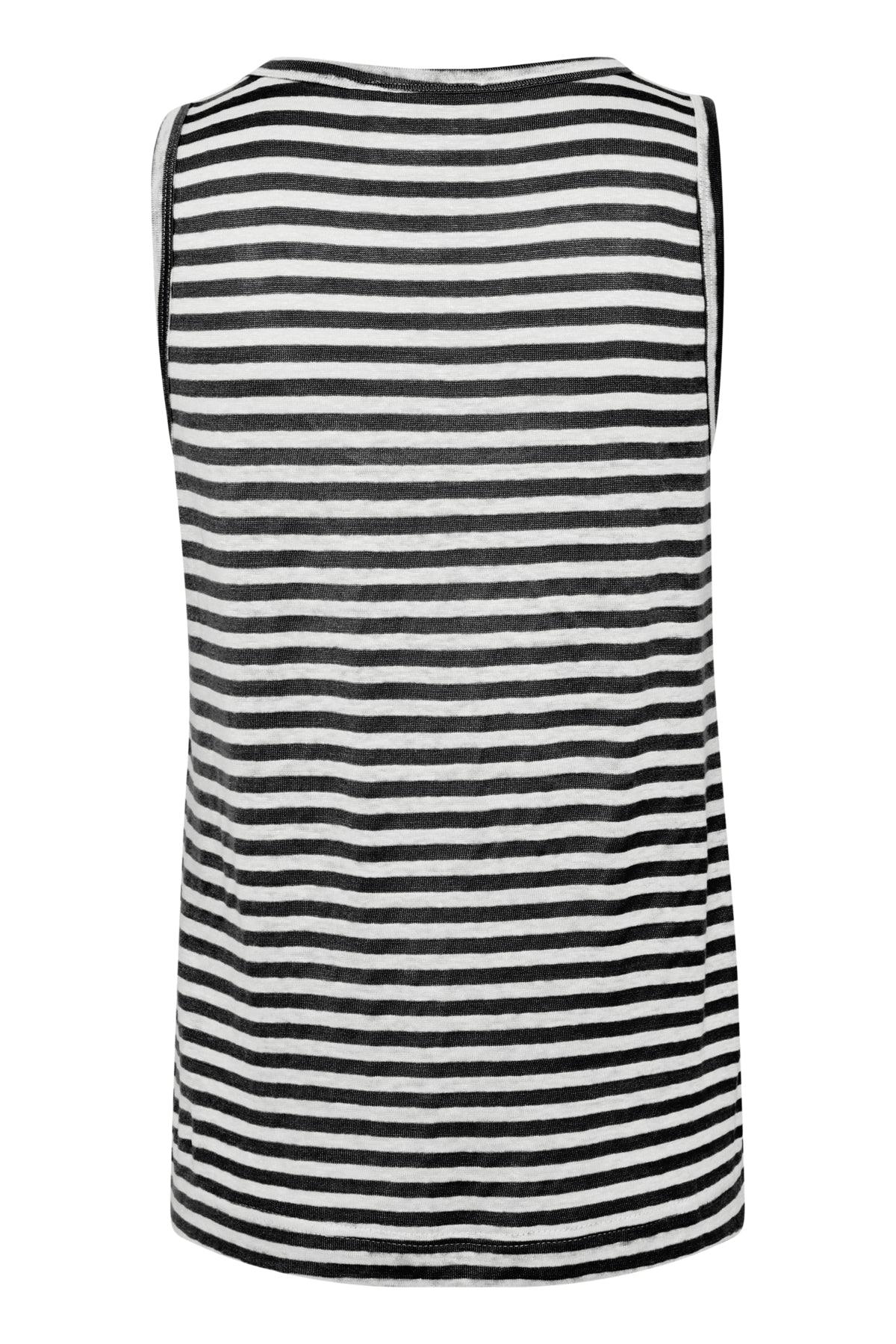My Essential Wardrobe Lisa - Stribet hørmix top - HUSET Men & Women