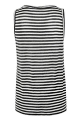My Essential Wardrobe Lisa - Stribet hørmix top - HUSET Men & Women