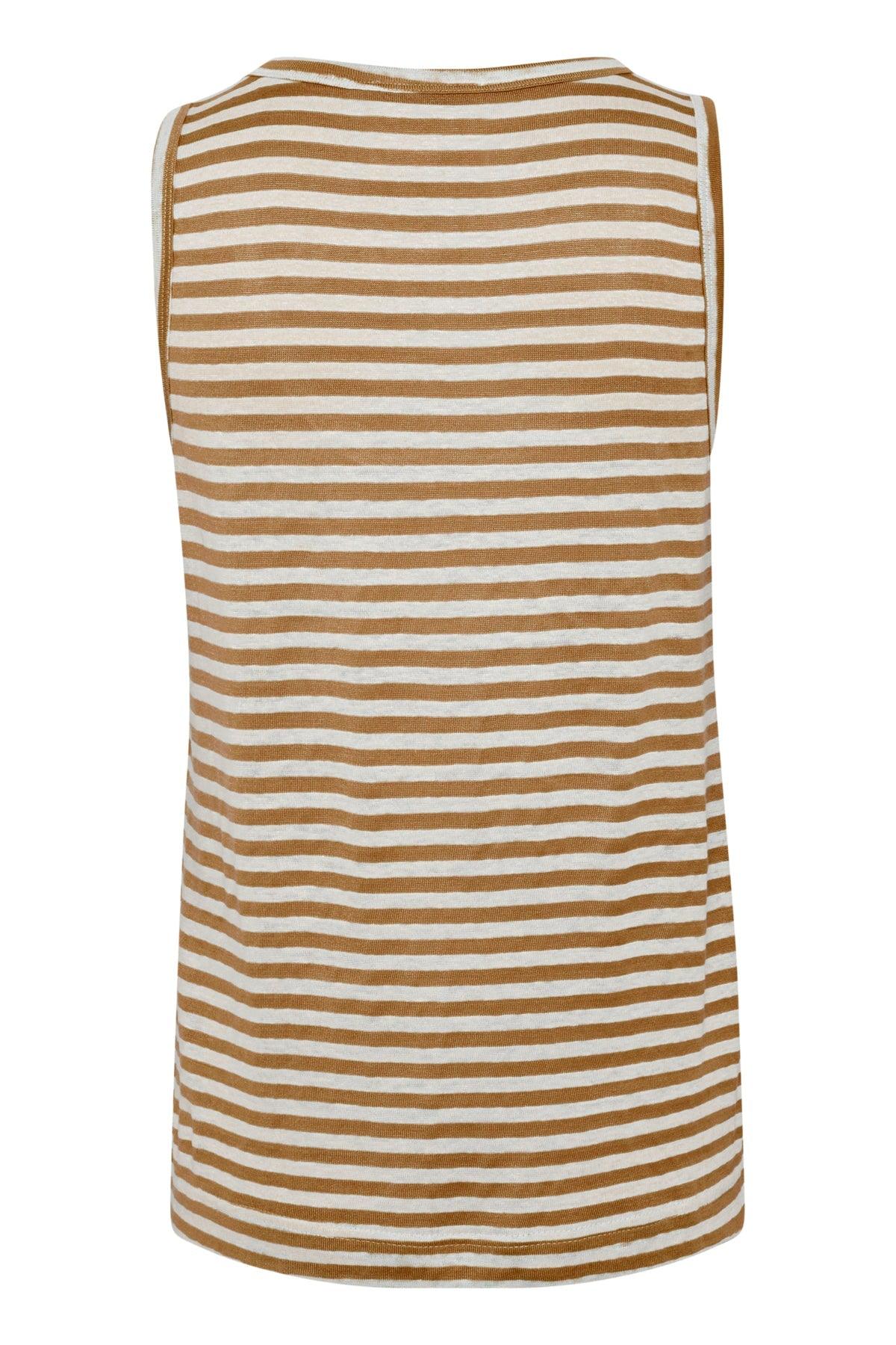 My Essential Wardrobe Lisa - Stribet hørmix top - HUSET Men & Women