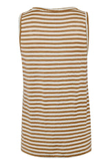 My Essential Wardrobe Lisa - Stribet hørmix top - HUSET Men & Women