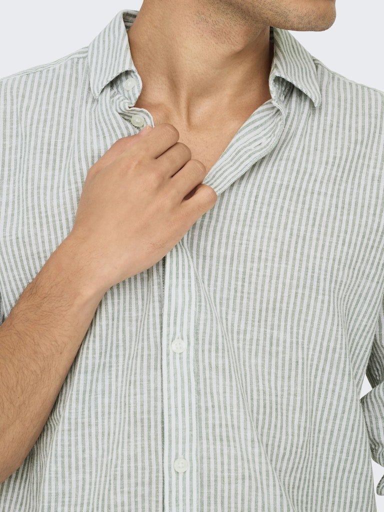 Only & Sons Caiden - Slimfit hørmix skjorte - HUSET Men & Women