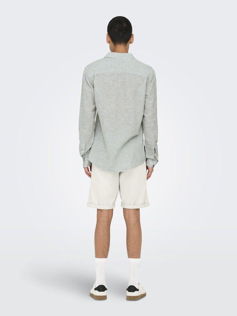 Only & Sons Caiden - Slimfit hørmix skjorte - HUSET Men & Women