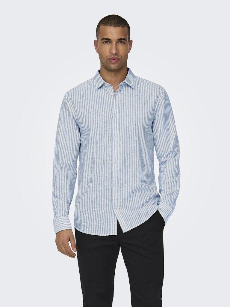 Only & Sons Caiden - Slimfit hørmix skjorte - HUSET Men & Women