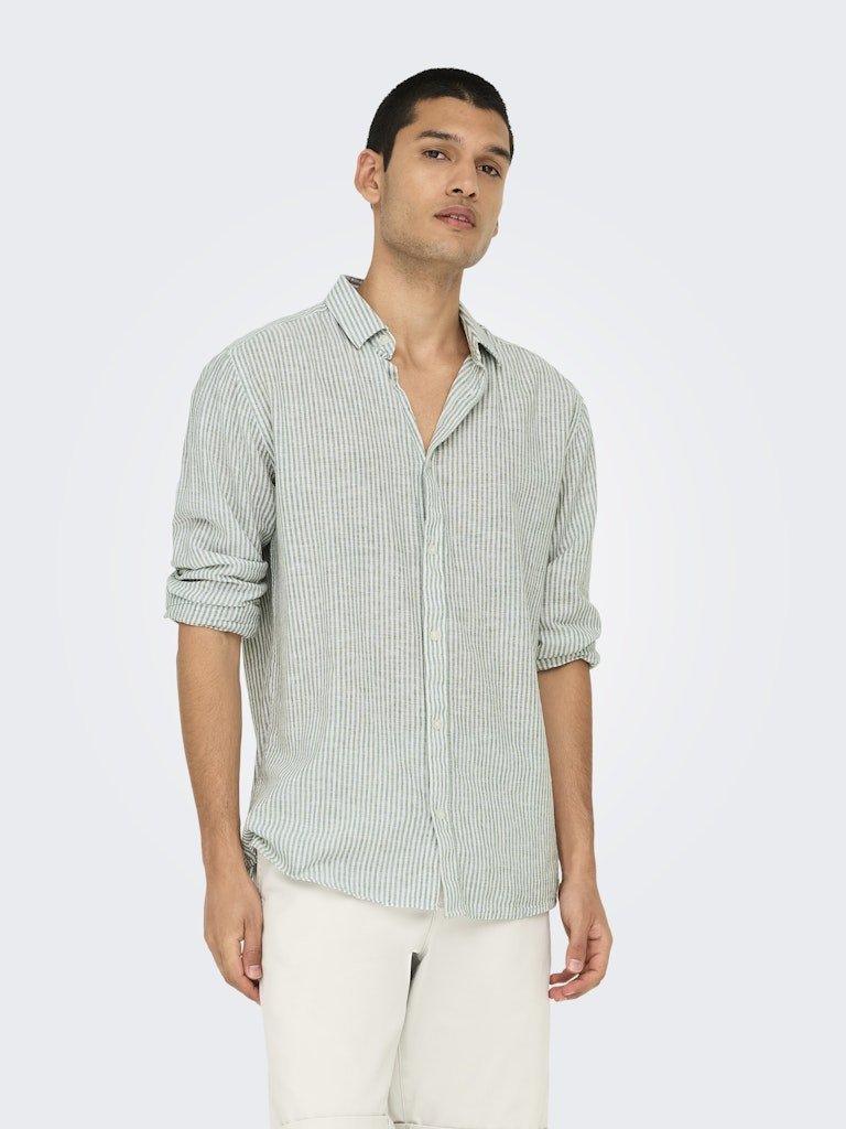 Only & Sons Caiden - Slimfit hørmix skjorte - HUSET Men & Women