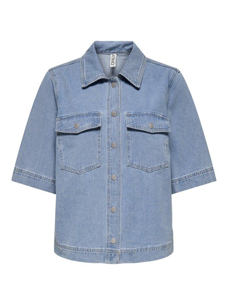 Only Belle - Kortærmet denim skjorte - HUSET Men & Women