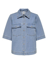 Only Belle - Kortærmet denim skjorte - HUSET Men & Women