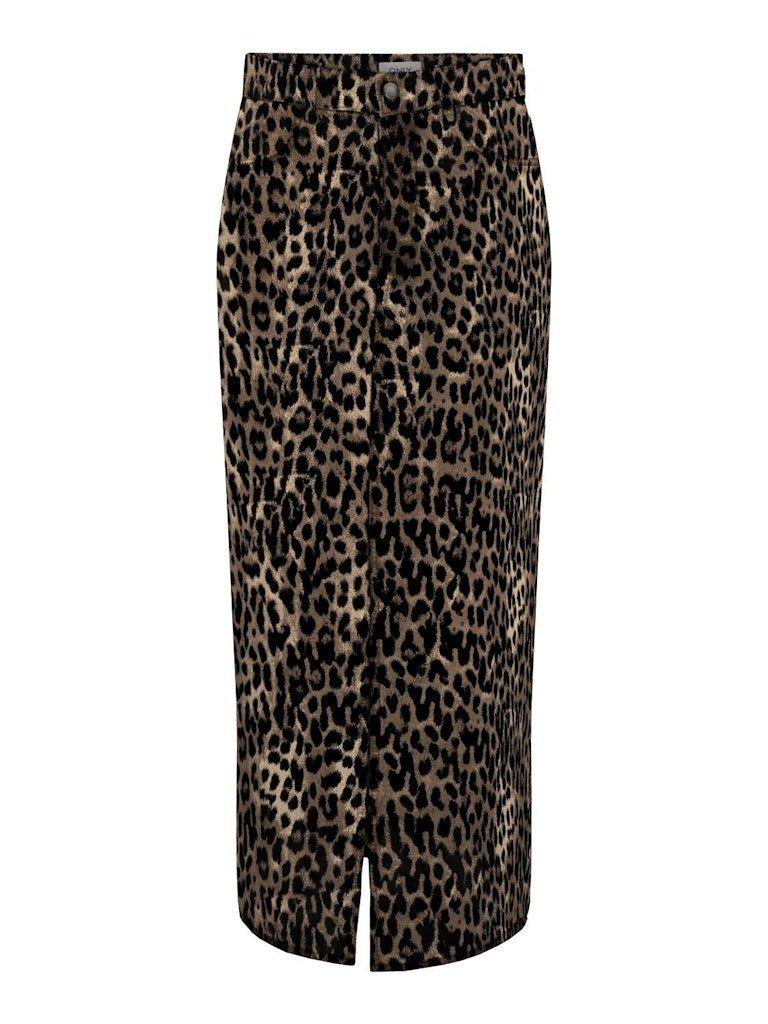 Only Cilla Anlie - Leopard nederdel - HUSET Men & Women