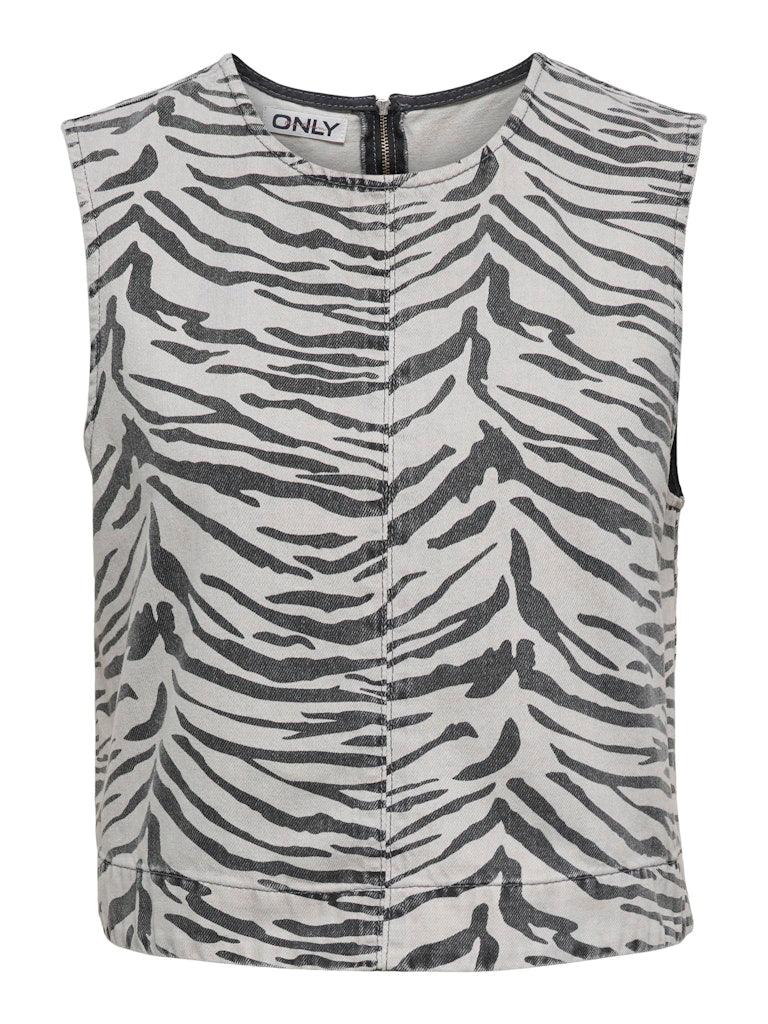 Only Dorsi - Zebra denim top - HUSET Men & Women