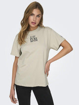 Only Fleur Life - T-shirt med print - HUSET Men & Women