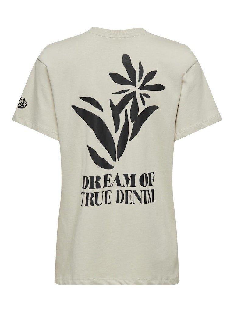 Only Fleur Life - T-shirt med print - HUSET Men & Women