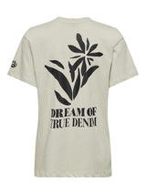 Only Fleur Life - T-shirt med print - HUSET Men & Women