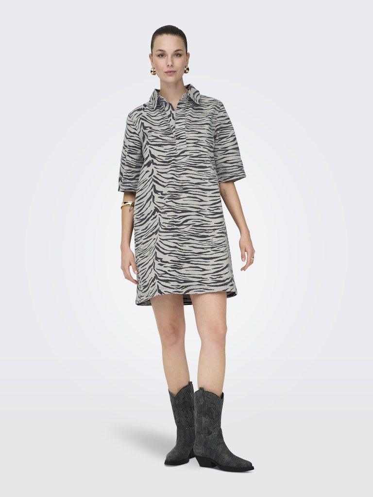 Only Gry - Zebra denim kjole - HUSET Men & Women