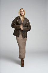 Only Montana - Faux leather biker jakke - HUSET Men & Women