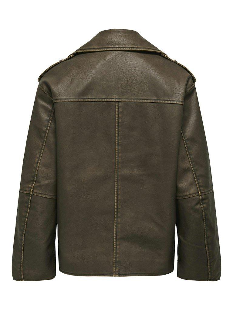 Only Montana - Faux leather biker jakke - HUSET Men & Women