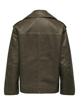 Only Montana - Faux leather biker jakke - HUSET Men & Women
