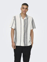 Only&Sons Caiden - Kortærmet hørmix skjorte - HUSET Men & Women
