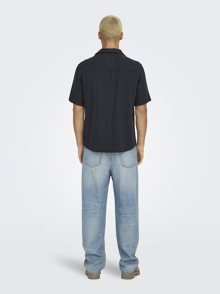Only&Sons Latham - Kortærmet hørmix skjorte - HUSET Men & Women