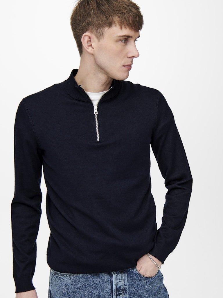 Only&Sons Wyler - Half zip striktrøje - HUSET Men & Women
