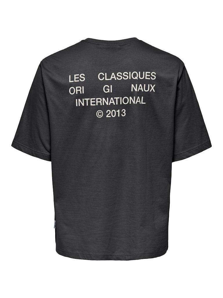 Only&Sons Les Classiques - Relaxed fit t-shirt med print - HUSET Men & Women