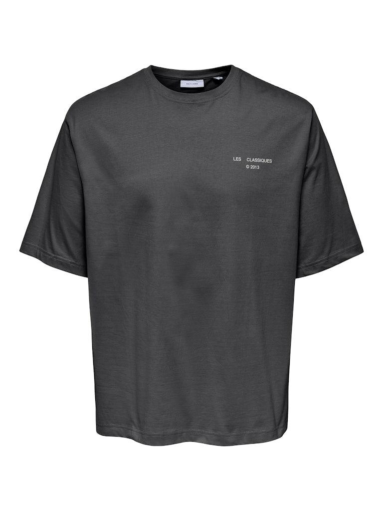 Only&Sons Les Classiques - Relaxed fit t-shirt med print - HUSET Men & Women