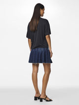 Pieces Fabia - Plisse denim Nederdel - HUSET Men & Women