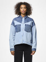 Pieces Famy - Loose fit denim skjorte - HUSET Men & Women