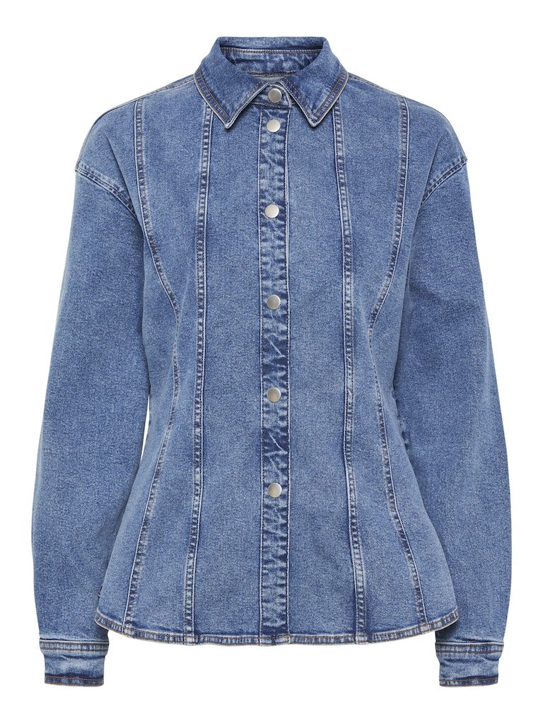 Pieces Ginny- Denim skjorte - HUSET Men & Women (9118444585307)