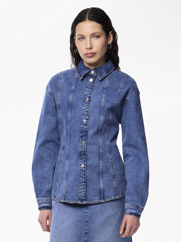 Pieces Ginny- Denim skjorte - HUSET Men & Women (9118444585307)