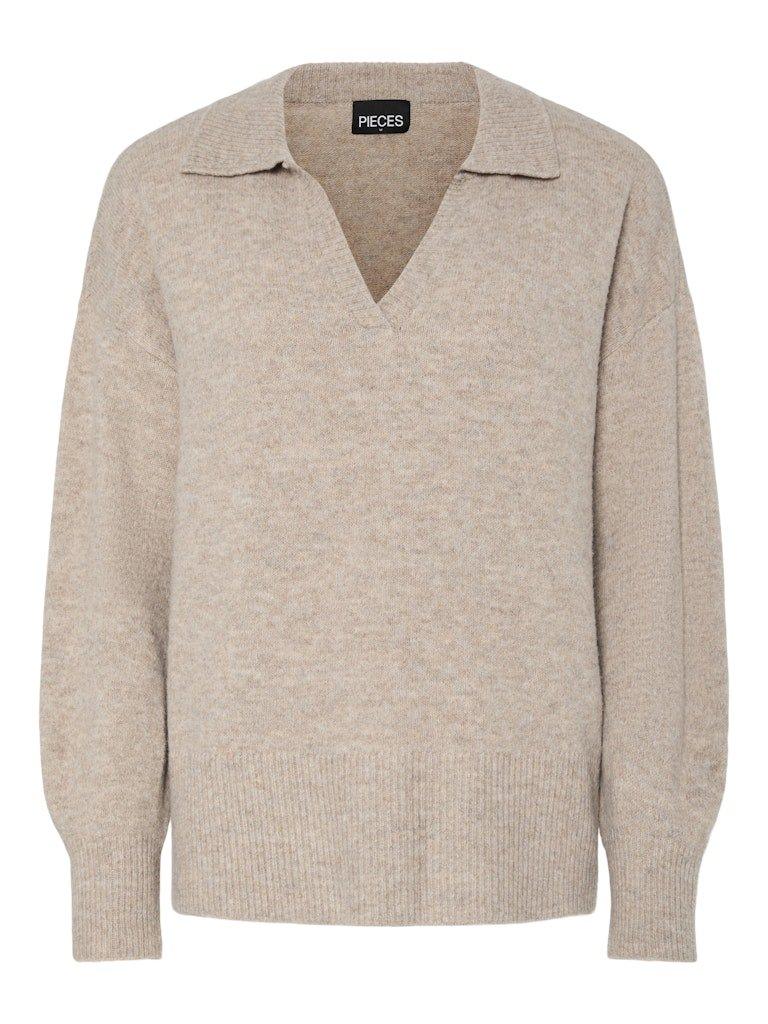 Pieces Malou - Polo striktrøje - HUSET Men & Women