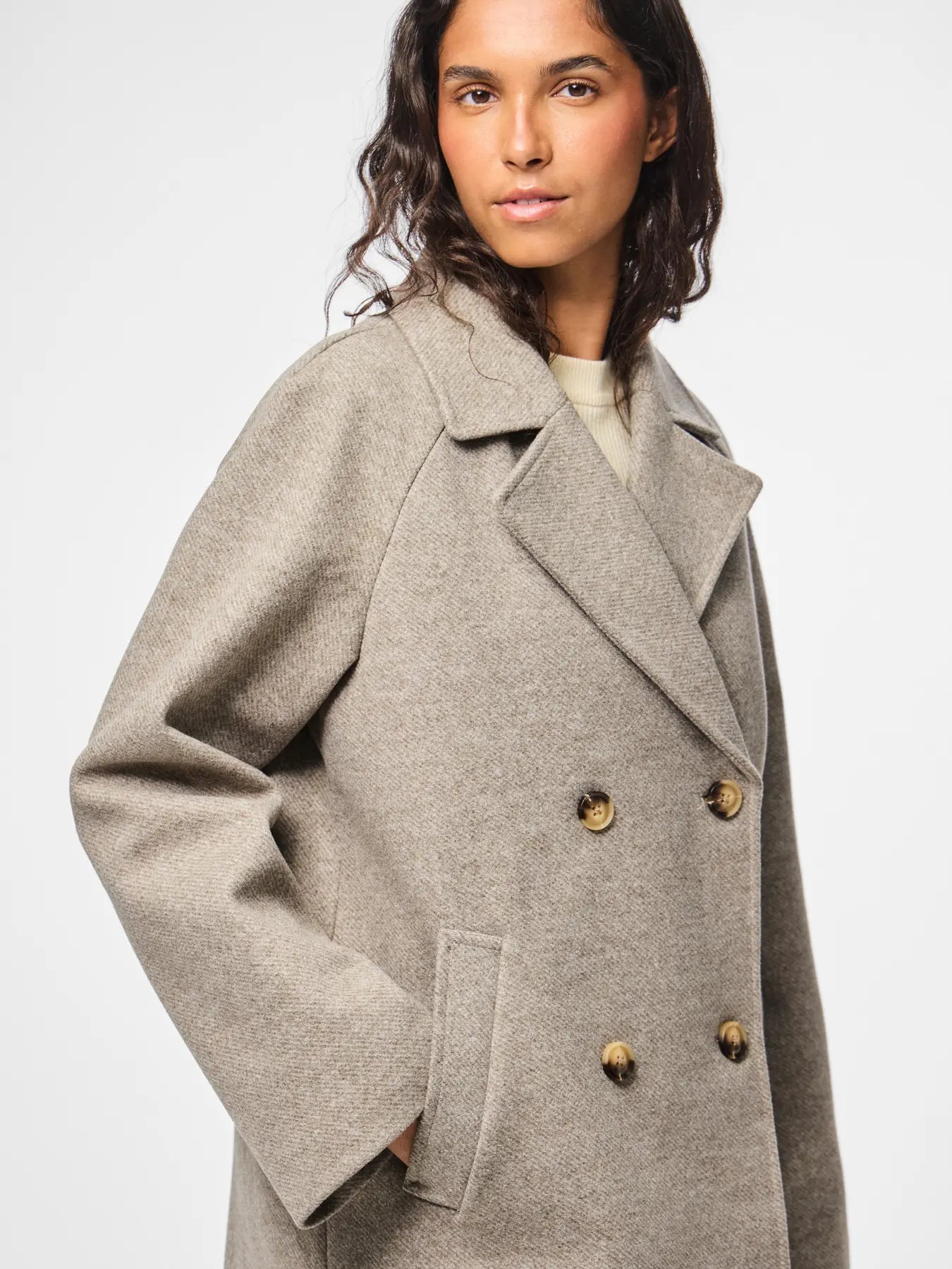 Pieces Marbel - Frakke - HUSET Men & Women - Pieces