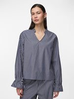 Pieces Penny - Tie string bluse - HUSET Men & Women (9160836546907)