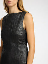 Selected Femme Maude - Læder top - HUSET Men & Women