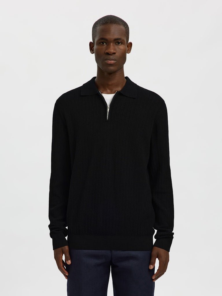 Selected Homme Cran - Halfzip strik med polo krave - HUSET Men & Women - Selected Homme