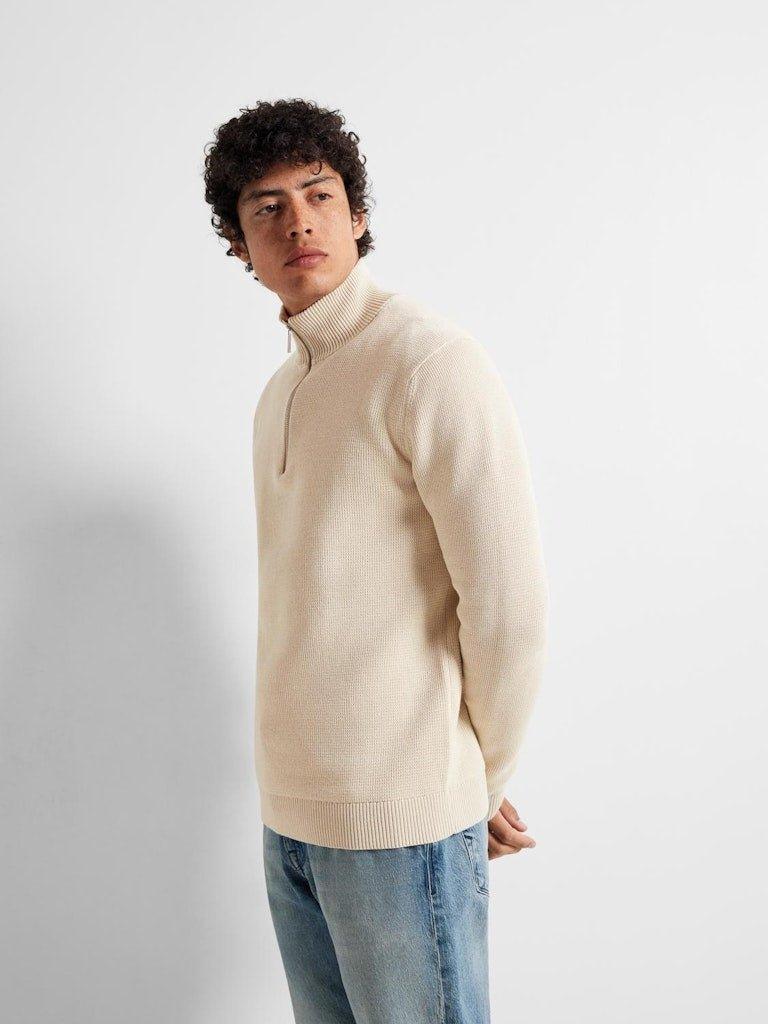 Selected Homme Dane - Halfzip striktrøje - HUSET Men & Women