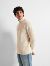 Selected Homme Dane - Halfzip striktrøje - HUSET Men & Women