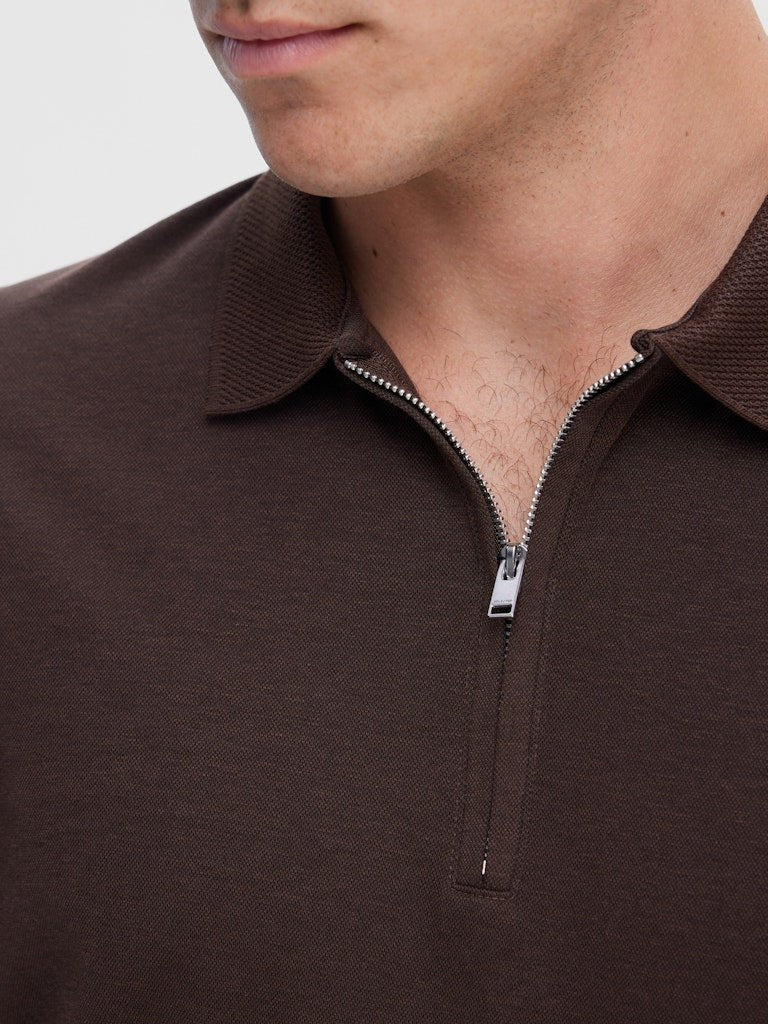 Selected Homme Fave - Polo med lynlås i regular fit - HUSET Men & Women - Selected Homme