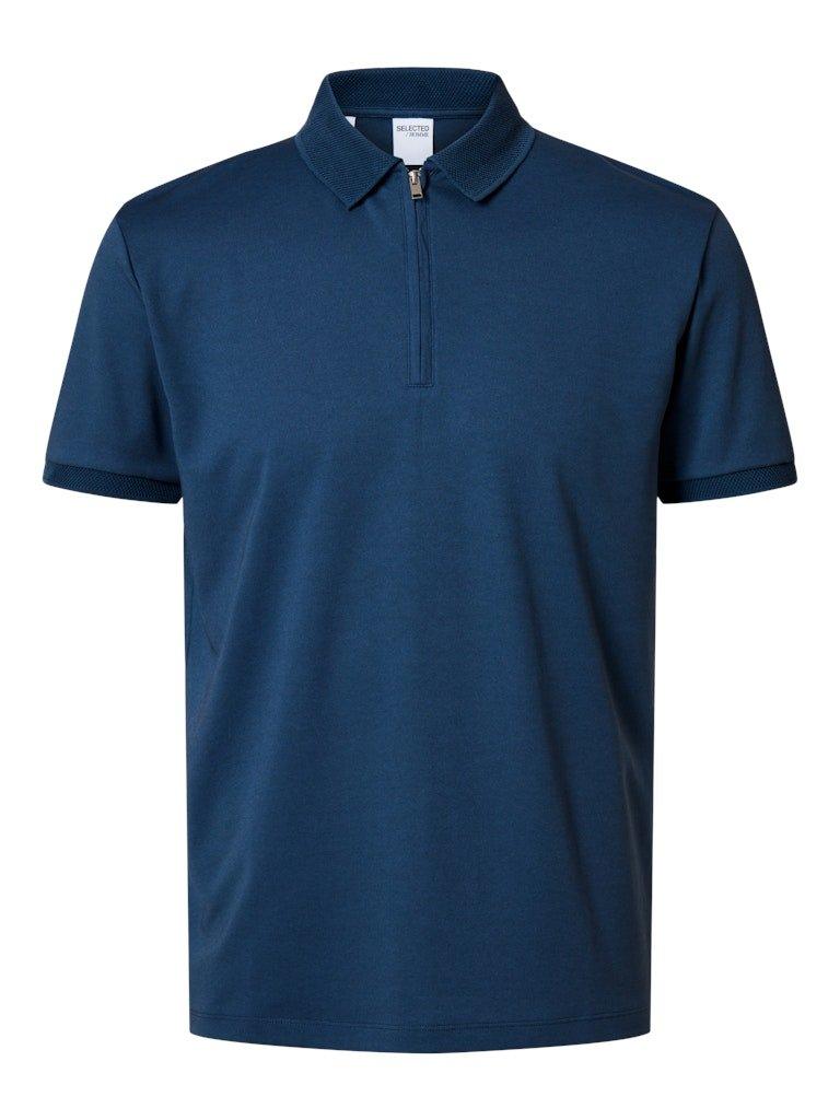 Selected Homme Fave - Polo med lynlås i regular fit - HUSET Men & Women